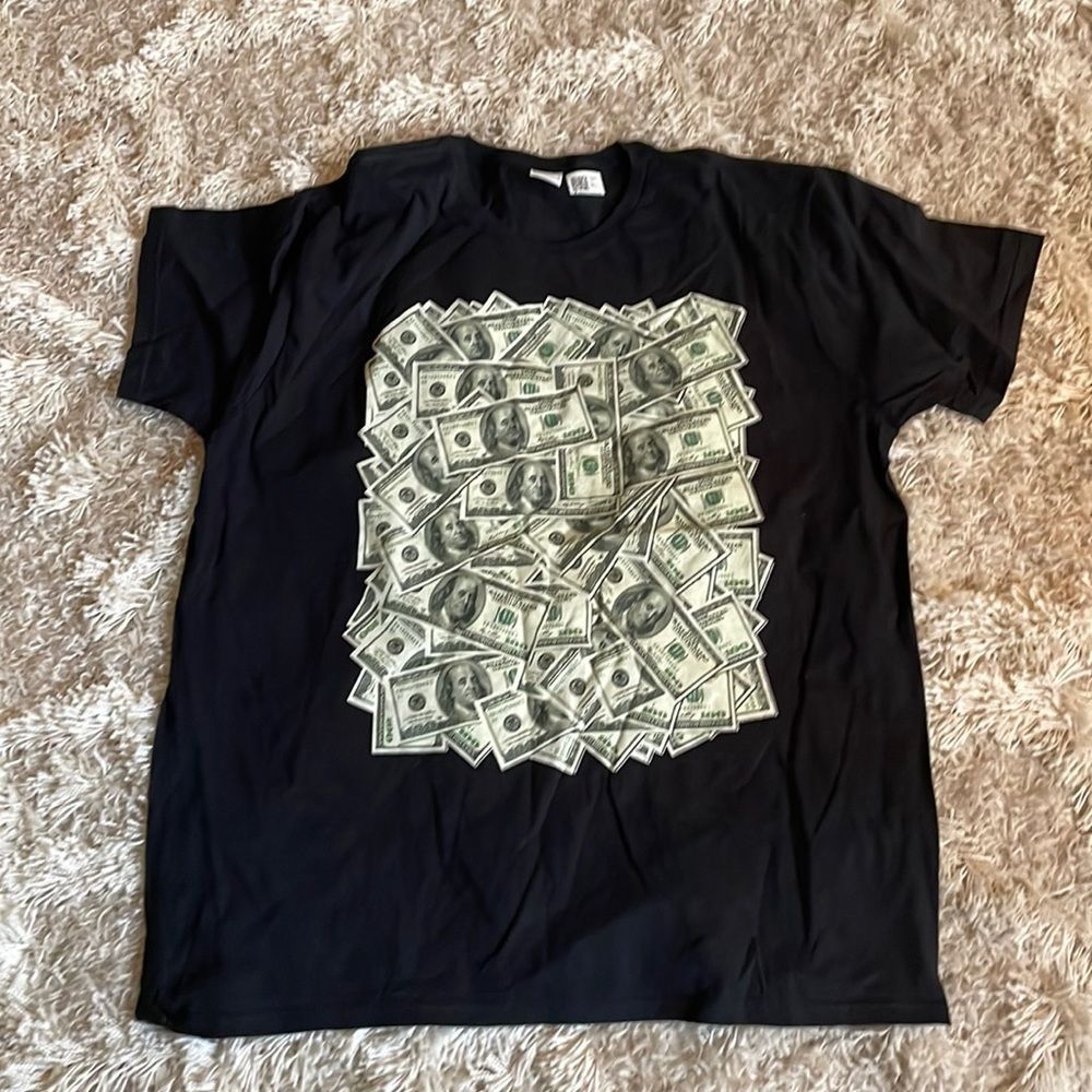New MONEY black tee shirt size 2XL unisex